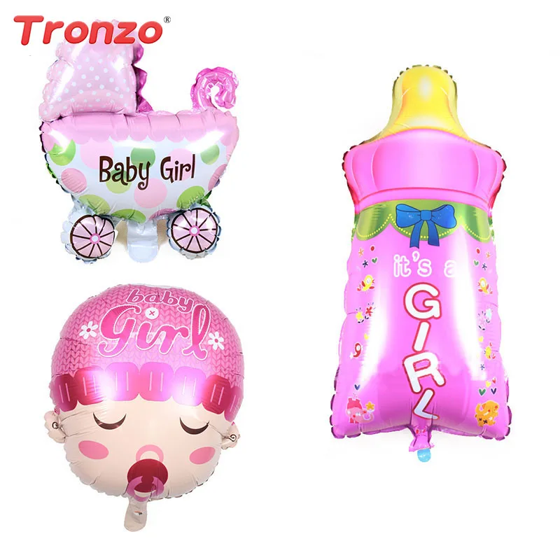 

3pcs/set Baby Shower Party Decoration Foil Balloon Lovely Baby Car Boy Girl Balloon Birthday Party Supplies