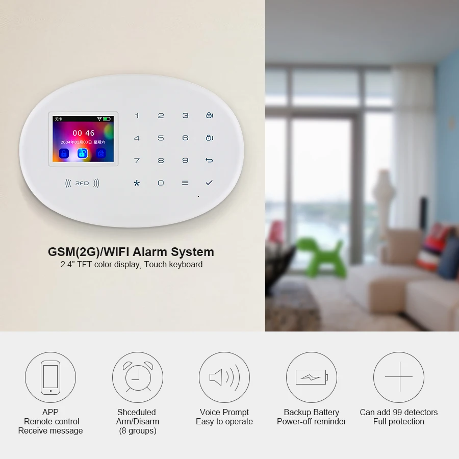 KERUI беспроводная домашняя сигнализация защита безопасности ip-камера wifi+ GSM система охранной сигнализации датчик охранной сигнализации детектор движения