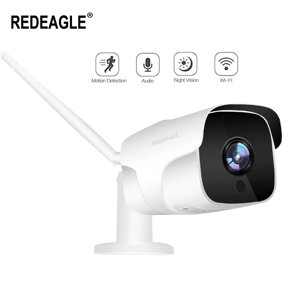 

REDEAGLE HD 1080P IP Camera Outdoor WiFi Home Security Camera 2MP Wireless Surveillance Wi-Fi Bullet Waterproof Intercom Camera