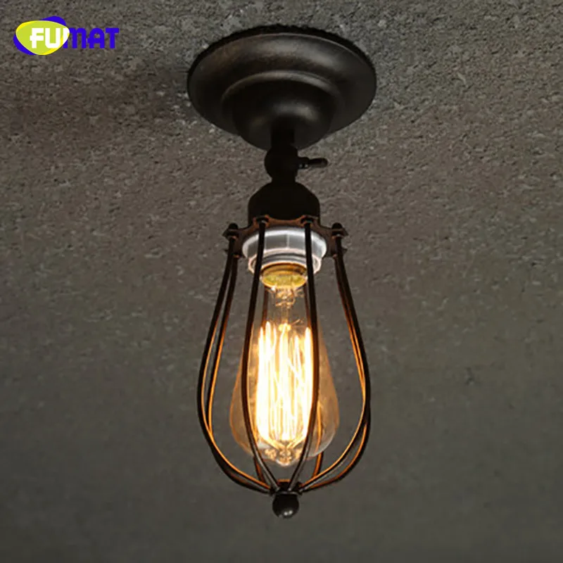 

FUMAT American Country Industrial LOFT Ceiling Light Restaurant Balcony Ceiling Lamp Corridor Porch Edison Bulb Ceiling Light