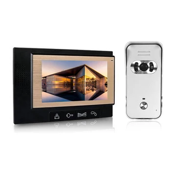 

7-inch LCD Color Video Door Phone Intercom System Night Vision Camera Kit IR Night Vision Camera Door Bell for Apartment Home