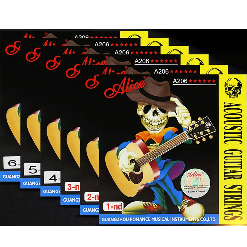 Alice-cuerdas de guitarra acústica 1st/2nd/3rd/4th/5th/6th, 1 pieza de alta  calidad, cuerdas de accesorios para guitarra, 1 unidad - AliExpress  Deportes y entretenimiento