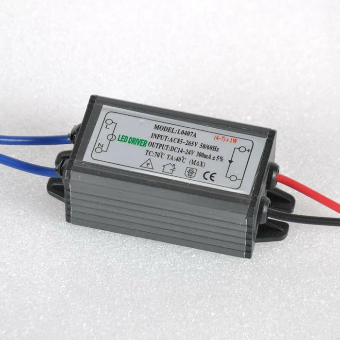 PHISCALE 4 7 Вт Светодиодный драйвер питания водонепроницаемый постоянный ток AC100 260V