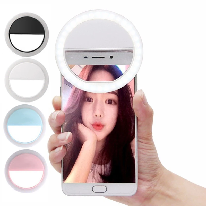 Светодиодная лампа для селфи Xiaomi iPhone samsung батарея в комплект не входит|Вспышки и