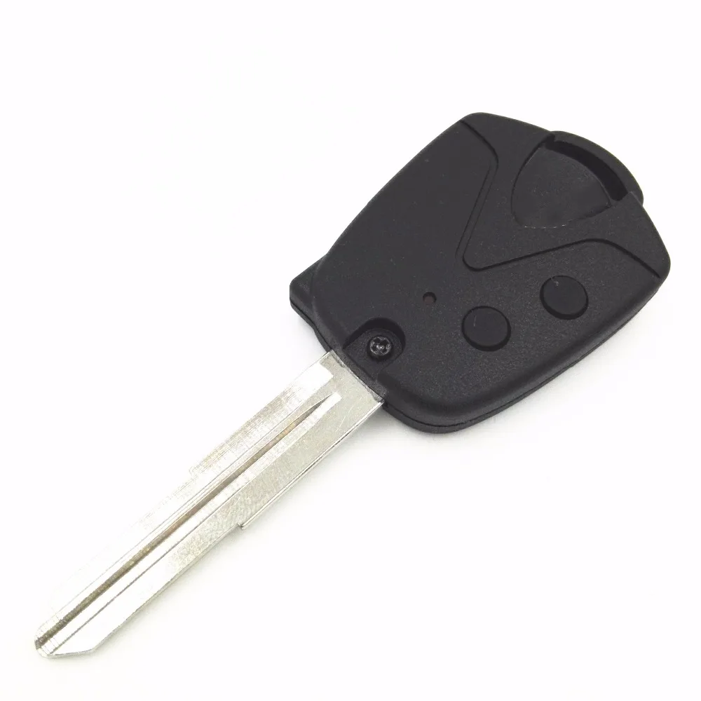 2 Buttons Replacement Car Blank Key with Groove on Right