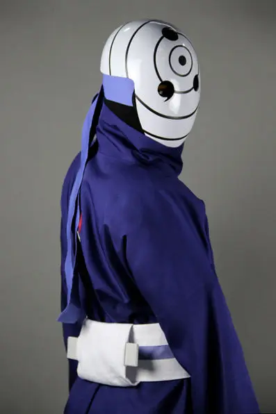 Наруто ниндзя Акацуки Tobi Obito Мадара Учиха Косплей Костюм Шлем (маска
