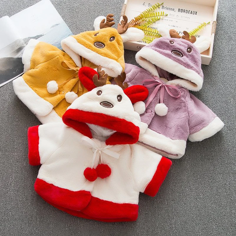 Baby Girl Clothes Winter Children's Parkas Long Sleeve Warm Coat For Kids Hooded Baby Girls Casual Clothing