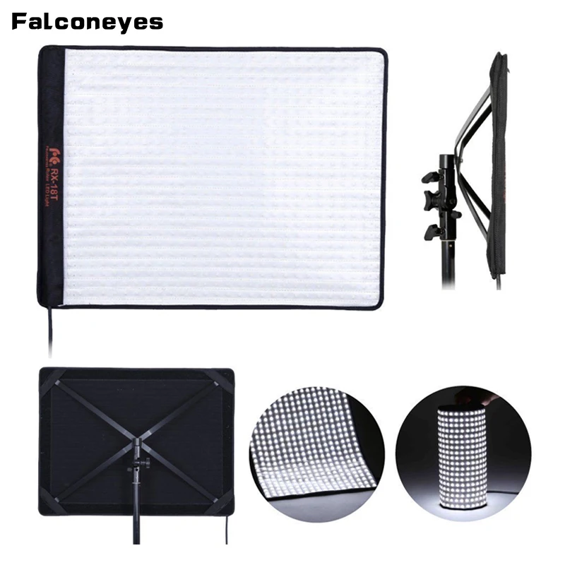 

FalconEyes RX-18T 62W 5600K 504PCS Foldable Rollable Cloth LED Video Light Rollable Flexible Waterproof for Photography Video