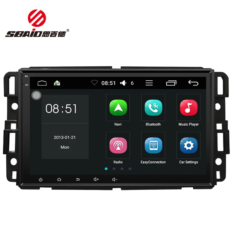 

SBAID Android Car Radio Multimedia For GMC Yukon Acadia Tahoe 2008--2013 Car Video Cps Navigation Support RDS Steering Wheel
