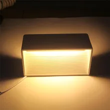 Горячая 85-265 V затемняемый Светодиодный настенный светильник с квадратной формой высокого качества 10W15W бытовой гостиной/кровати комнаты светодиодный алюминиевый настенный светильник