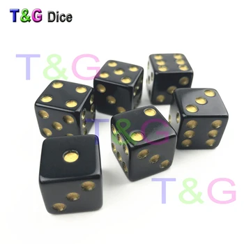 

6pcs/Set 16mm D6 New Dices Cube Colorful Dots Six Sided Special Casino Different Dots Gambling for Gift