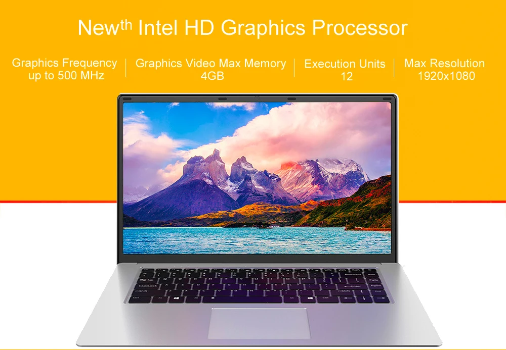 Новый ноутбук 15,6 "Windows10 Intel Z8350 Четырехъядерный 4 ГБ ОЗУ 64 Гб SSD rom 1920x1080 FHD дисплей ультрабук с полным Keyboad