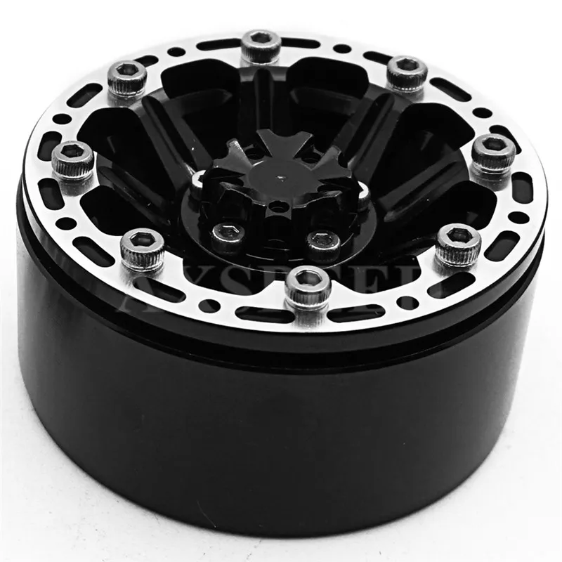 4 шт./лот крутой черный сплав 1/10 RC гусеничные автомобильные колеса 1 9 Beadlock