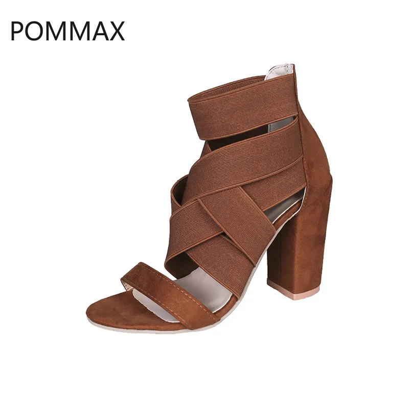 

Large Size Sandals Women Casual Summer 2019 New Cross-strap High-heeled Fishmouth Sandals 35-40 Platform Sandalias Mujer