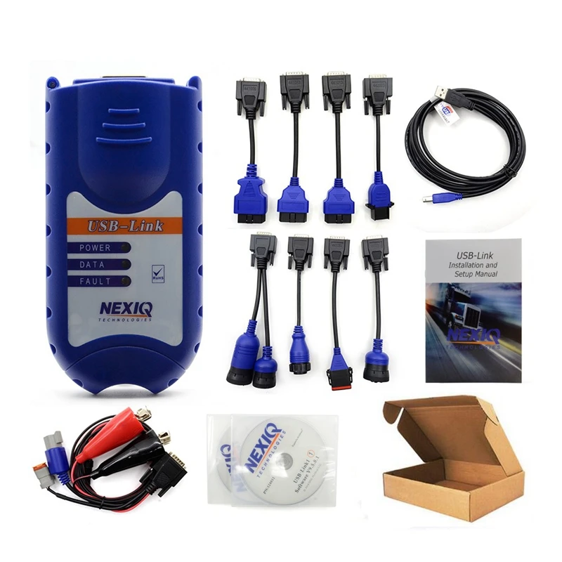 

Best quality NEXIQ 125032 USB Link 24V Heavy Duty Diesel Truck Diagnose Scanner Tools usb link
