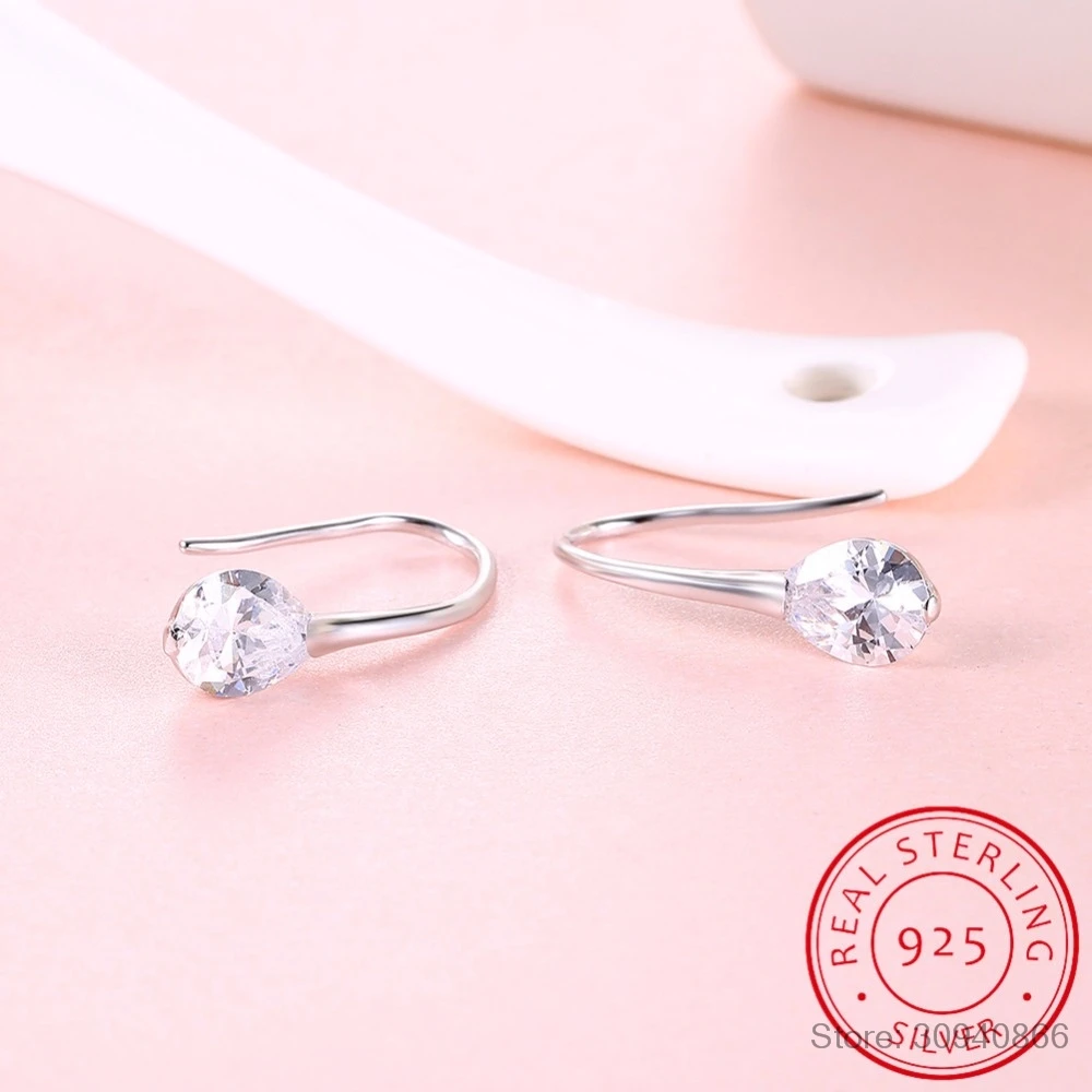 

LEKANI SALE new 925 silver Earrings Female Crystal from Swarovski New woman name earrings micro set hot Fine jewelry