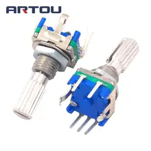 5 шт. поворотный кодовый потенциометр EC11 ручка 15 мм