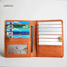 Натуральная кожа Обложка для паспорта держатель ID, визитной карточки дорожный кошелек для кредитных карт для мужчин кошелек Чехол Для водительских прав тонкая сумка
