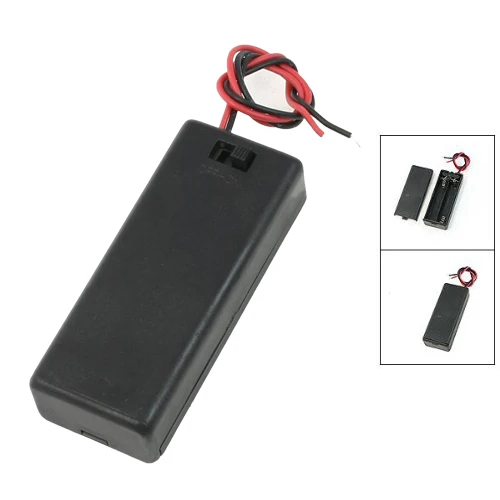 On/Off 2 Wires Lead Switch 2 x1.5V AAA Battery Cell Case Box #8 On/Off 2 Wires Lead Switch 2 x1.5V AAA Battery Cell Case Box #8