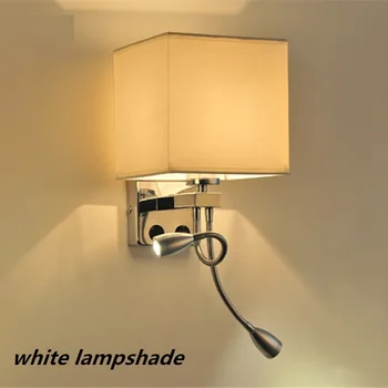 

DOXA Modern Bed Wall Lamp LED Brief Fabricl Wall Light Fixtures Simple Bathroom Reading Room Lamparas Home Lighting Luminaire