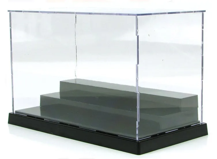 

2017 Transparent 3 layers acrylic plastic display case for anime Action figures doll model display box collection show case