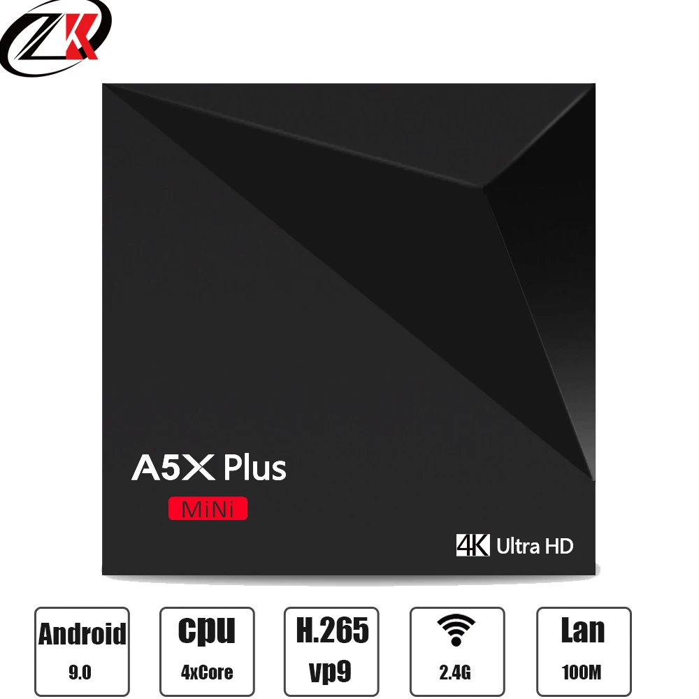 

New Smart android TV Box A5X PLUS MINI 2G 16GB Android 9.0 box tv 2.4 G WiFi Media Player iptv subscription smart tv box