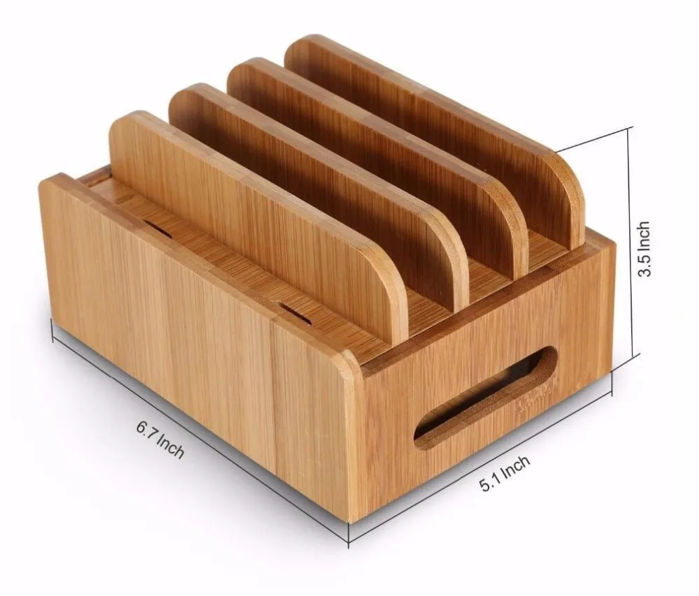 Зарядное устройство для мобильного телефона, док-станция, держатель для iPhone 7, 8 X, бамбуковый держатель, настольная деревянная зарядная подставка для samsung Note 8, держатель для телефона iPad