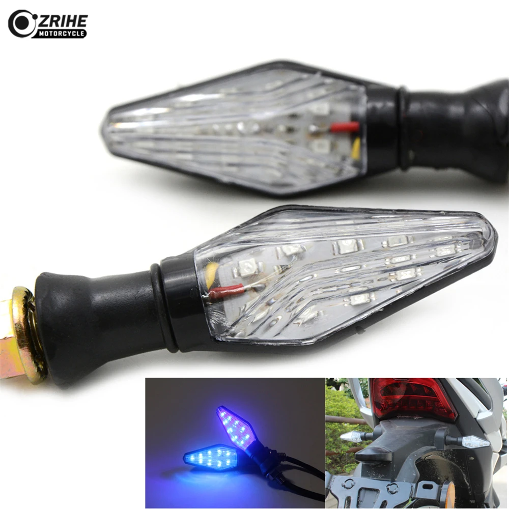 Unversal LED turn signals rear motorcycle For Yamaha YZF R1 R3 R6 R15 R25 R1M vfr 800 xmax 300 tmax 500 jawa 350 indicator lamp