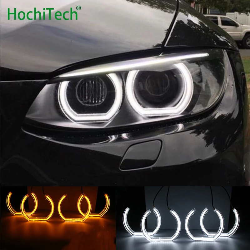 White and Turn Yellow Signal Crystal DTM Style LED Angel Eyes Halo Rings Light kits For BMW 3 Series E90 E92 E93 M3 2007-2013 White and Turn Yellow Signal Crystal DTM Style LED Angel Eyes Halo Rings Light kits For BMW 3 Series E90 E92 E93 M3 2007-2013