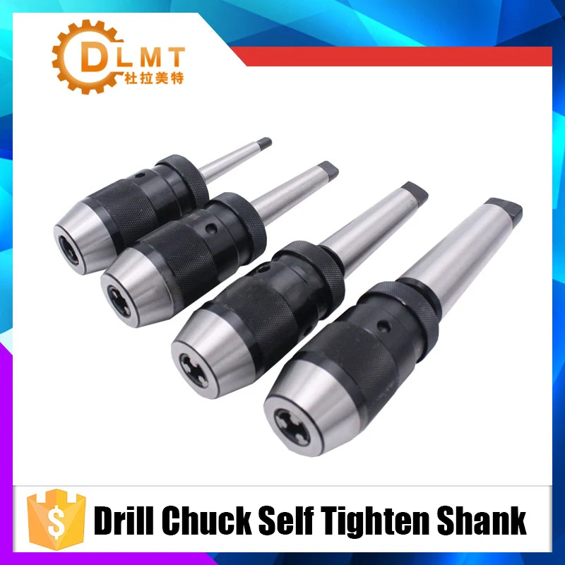 Portabrocas autoperforante con bloqueo de 1-16 mm perno c/ónico MT2-JT3 portabrocas autom/ático para tornillo sin llave taladro y eje autofrenante con mandril c/ónico MT3-B18