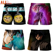 Большие размеры Goku повседневные мужские шорты пляжные шорты Гавайские 3d аниме печати хип хоп Шорты Фитнес Masculino