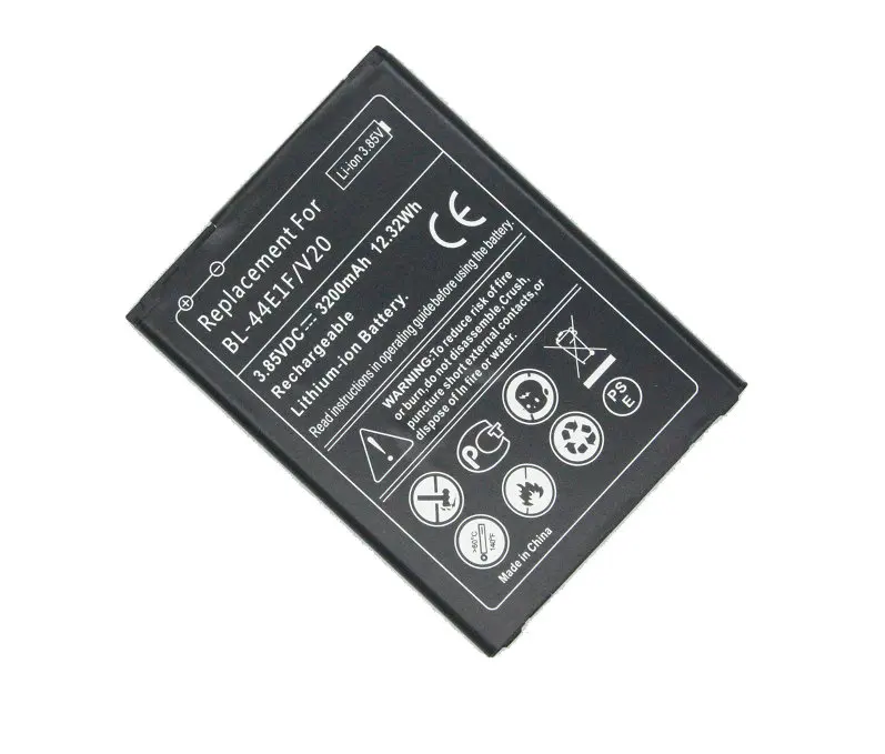 ITopZea 3x3200mAh/12.32Wh BL-44E1F / BL44E1F / BL 44E1F 교체 용 배터리 + LG V20 H990 F800 용 범용 벽면 충전기