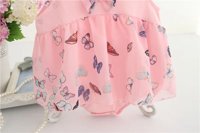 Новинка года; милое платье для новорожденных девочек; кружевной Летний комбинезон розового цвета для маленьких девочек; винтажная одежда для малышей; Одежда для младенцев; 1 день рождения