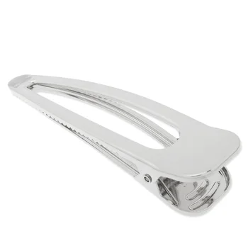 

20 pcs Silver Plated Alloy Hair Clip Tray, Metal Duckbill Clips Blanks 80*23 mm Hairpin Base Jewelry Findings-C4518