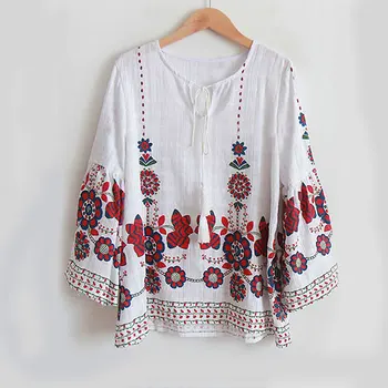 

4xl plus big size blusas feminina 2017 new korean spring summer style fashion thin cute sweet retro flower shirt female A3885