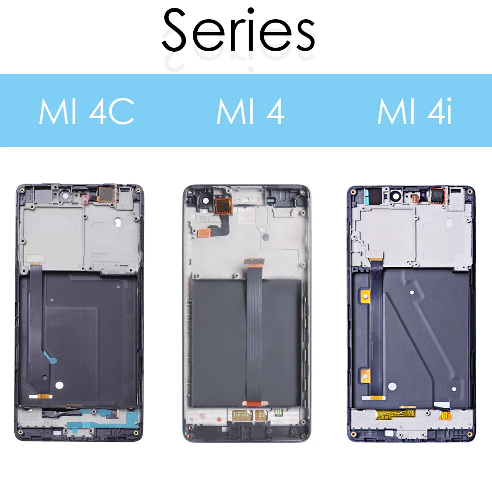 5 0 &quotОригинальный дисплей для XIAOMI Mi4C LCD сенсорный экран с рамкой Xiaomi ЖК Mi 4 4C 4i Mi4i