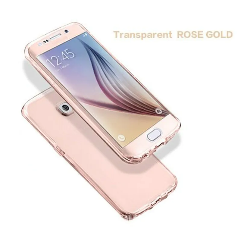 kawaii samsung phone cases Double sided TPU Ultrathin Transparent Soft Case for Samsung Galaxy S9 S8 Plus S7 S6 edge Note 9 8 5 4 3 Cover Coque samsung cute phone cover Cases For Samsung