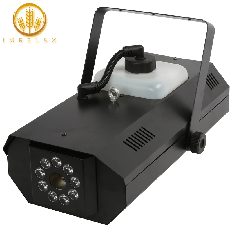 IMRELAX RGB 3in1 LEDs 1200w Stage Fog Machine with Remote DMX Control