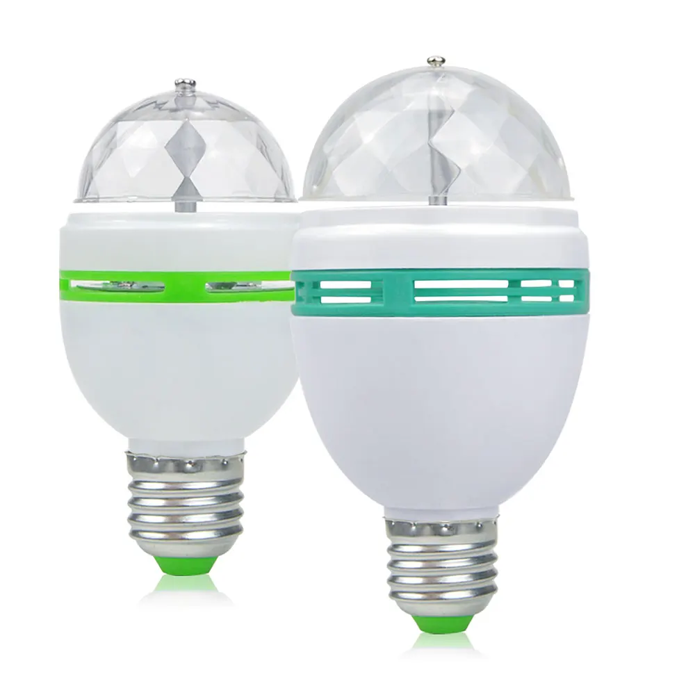 

E27 3W 6W RGB led Lamp Bulb Magic Color Auto Rotating Stage light Holiday Bulb For Home Disco DJ Party dance Decor AC85V-265V