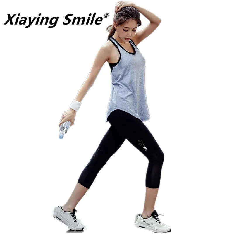 Xiaying Smile женский Воздухопроницаемый пикантный спортивный комплект для бега и