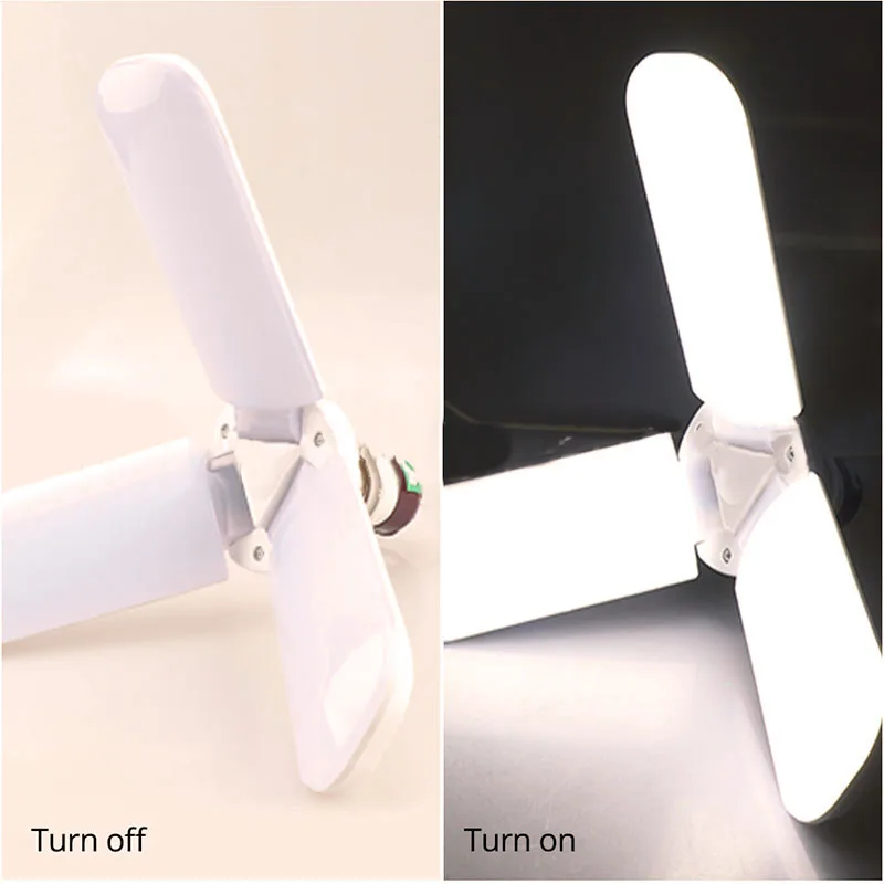 

LED Lamp Adjustable 4000LM Torch Trefoil Shaped High Brightness Household E27 Bulb Creative Home Living Room Night Light
