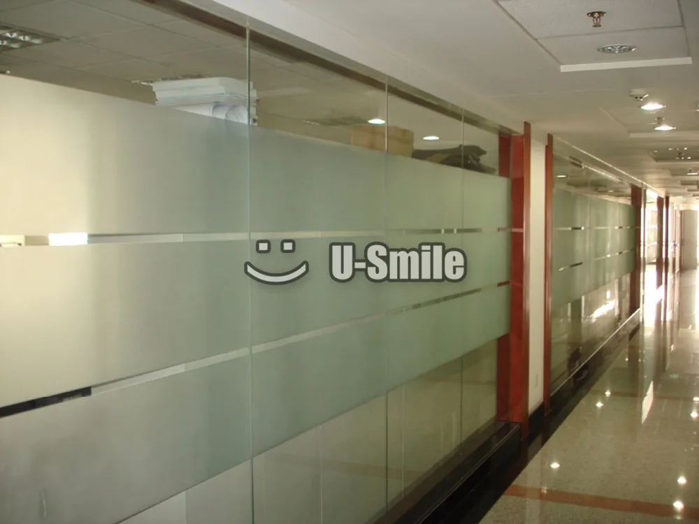 WR/_ 1 ROLL FROSTED GLASS FILM STATIC CLING OFFICE BATHROOM HOME WINDOW PRIVACY S