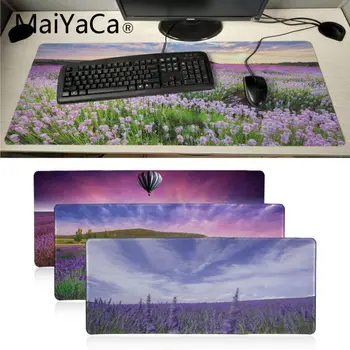 

MaiYaCa New Design Beautiful purple Lavender Field Anti-Slip Durable Silicone Computermats BIG SIZE Rubber Game Mouse Pad