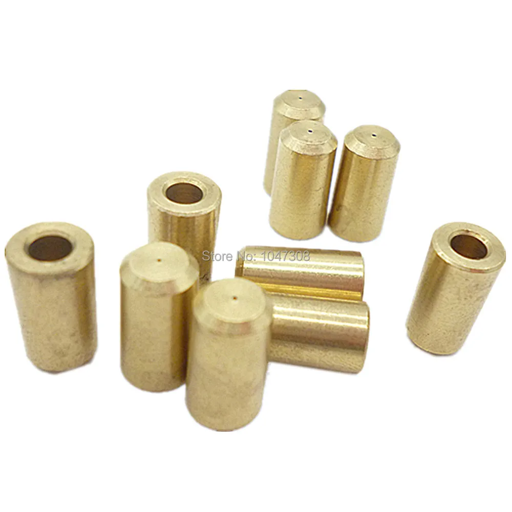 10pcs 3.17mm Brass Mini Electric Motor Shaft Clamp Drill Chuck Motor Connecting Rod Shaft Coupling Connector Fit 0.3-4mm Drill