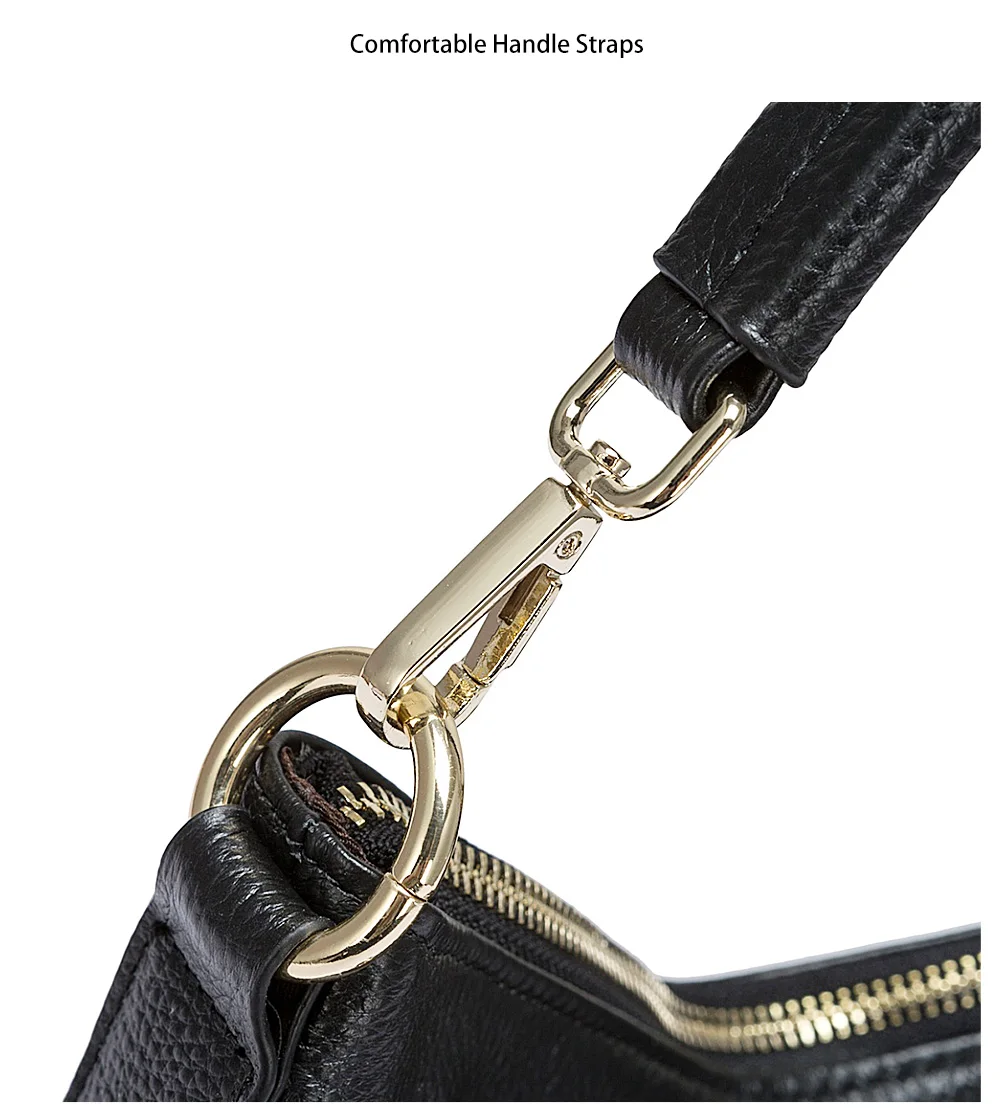 Zency moda hobos 100% bolsa de couro