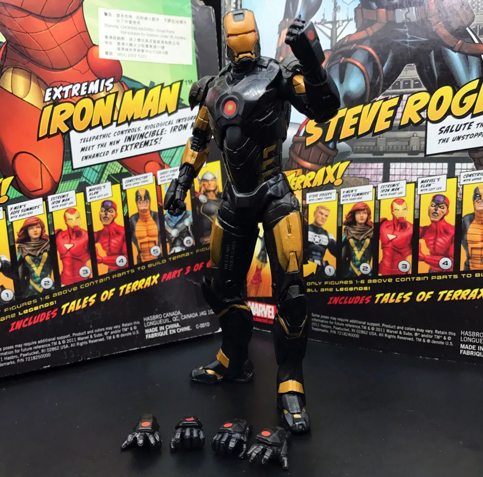 

Marvel Legends Civil War Avengers Gold-Black Ironman Armor 6" Loose Action Figure
