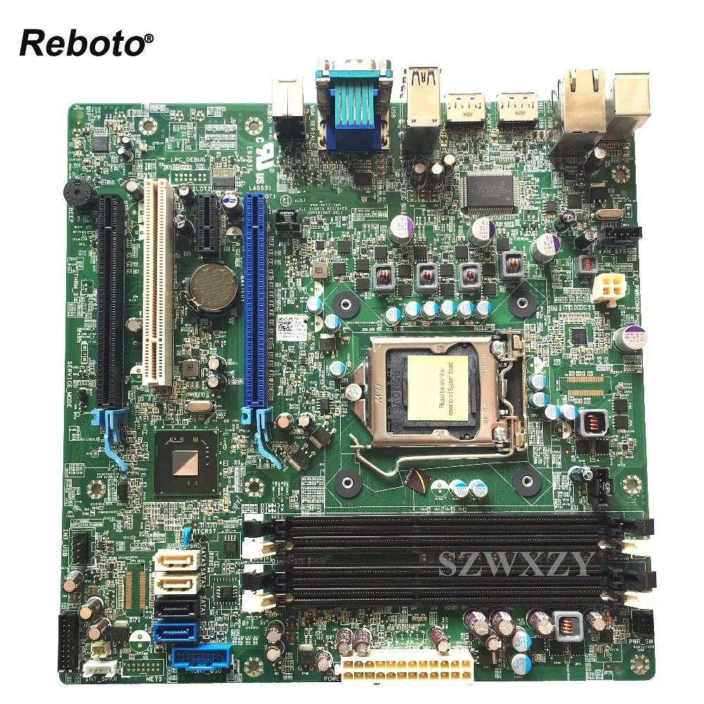 Материнская плата Reboto для настольного компьютера Dell 9010 MT LGA1155 H77 DDR3 CN-0M9KCM M9KCM CN-00F82W