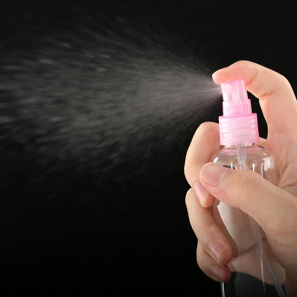 

Color send randomly !!! 1 pc Travel Transparent Small Empty Plastic Perfume Atomizer Spray Bottle 30/50/100 ml