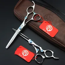 584#6.0 ''бренд фиолетовый дракон высшего сорта парикмахерские Ножницы JP 440C парикмахеры's Резка Ножницы филировочные ножницы Ножницы для волос