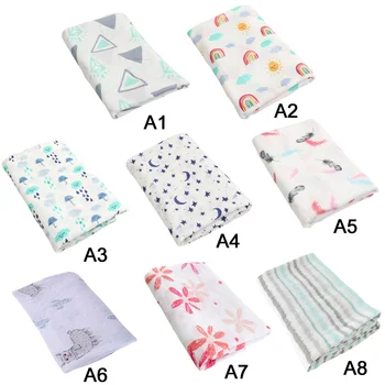 

New Bamboo Fiber Baby Blanket Infant Wrap Babies Stroller Cover Baby Cotton Blanket Muslin Swaddle Blanket Bath Towel 120*120cm